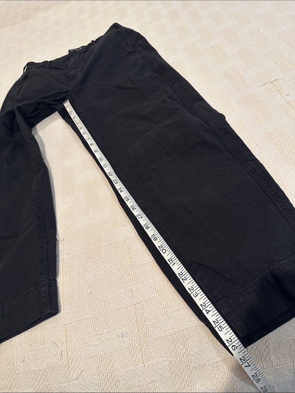 Everlane Curved Canvas Pant Sz 2 Black Cotton Minimalist Neutral Capsule Classic - Picture 13 of 13